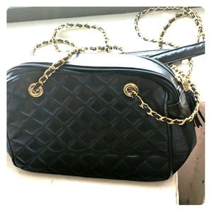 Vintage navy blue purse.